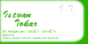 istvan tokar business card
